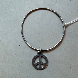 Coach Silver Bracelet with Peace Charm